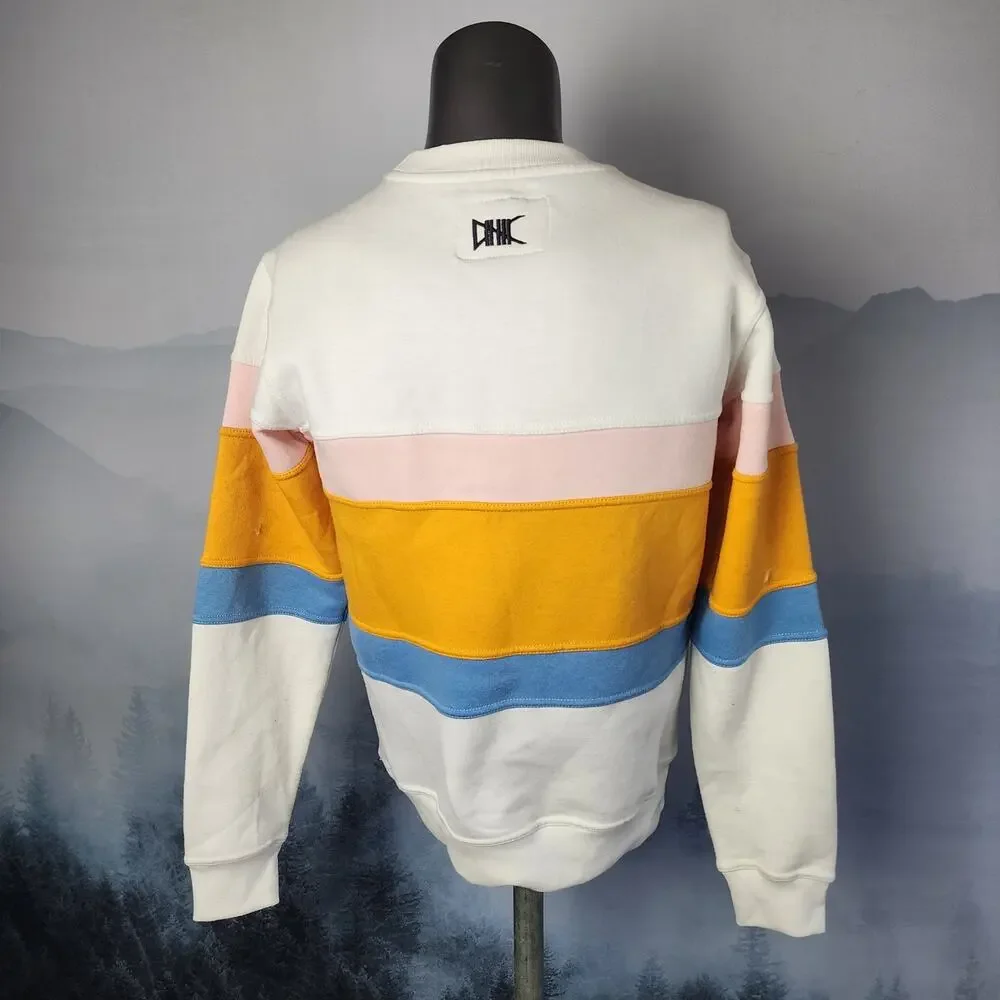 Ethik Color Block Crew Neck Sweatshirt | Men's Small